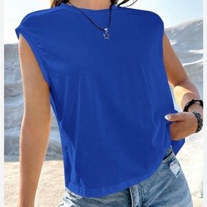 Anne Klein Royal Blue Women’s Blouse Top Size Small